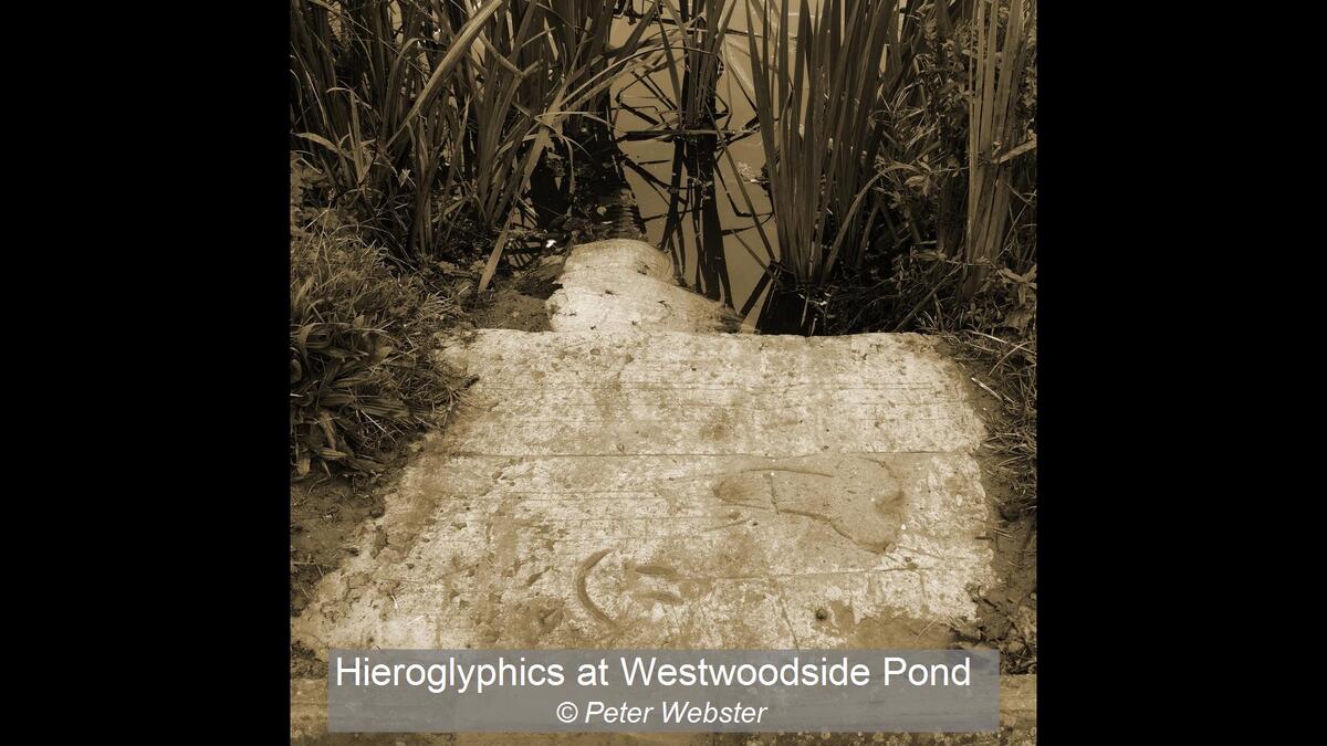 Hieroglyphics at Westwoodside Pond